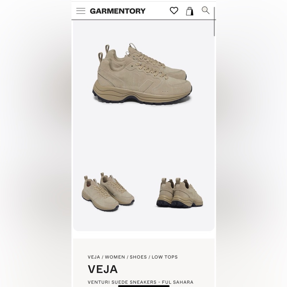 Veja Venturi suede Full Sahara sneakers